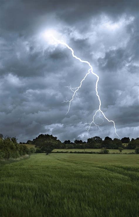 Thunderstorm, Lightning, and Hail .